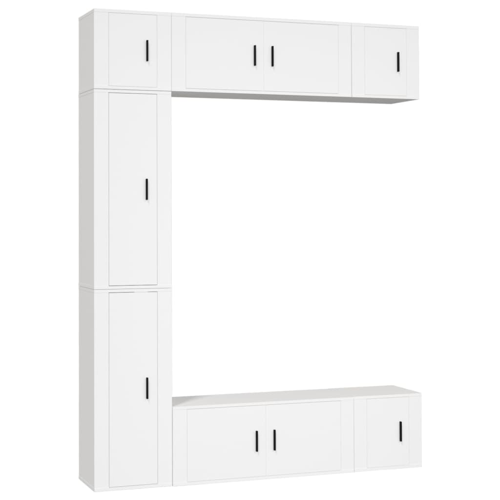 8720845903060_a_en_hd_1 vidaXL 7 Piece TV Cabinet Set White Engineered Wood - Image 2