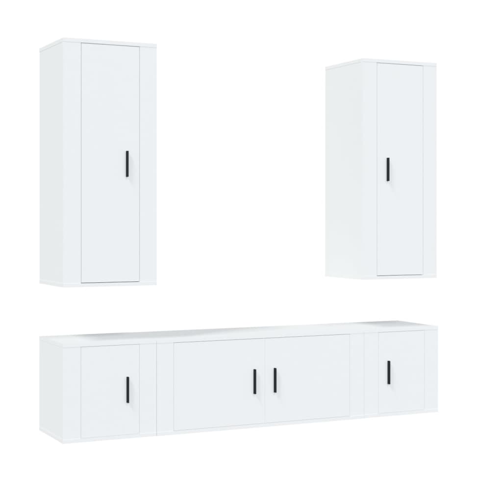 8720845903145_a_en_hd_1 vidaXL 5 Piece TV Cabinet Set White Engineered Wood - Image 2