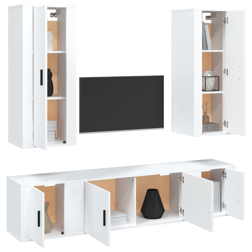 8720845903145_g_en_hd_1 vidaXL 5 Piece TV Cabinet Set White Engineered Wood - Image 4