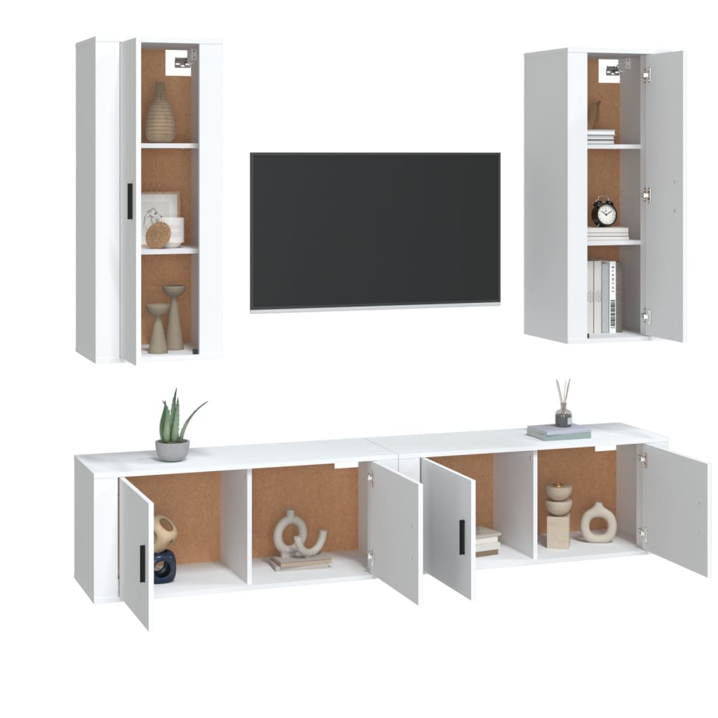 8720845903305_g_en_hd_1 vidaXL 4 Piece TV Cabinet Set White Engineered Wood - Image 4