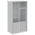 vidaXL Bird Cage Grey 115x78x200 cm Galvanised Steel - Image 2