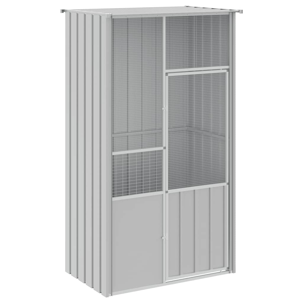 8720845903725_a_en_hd_1 vidaXL Bird Cage Grey 115x78x200 cm Galvanised Steel - Image 2