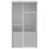 vidaXL Bird Cage Grey 115x78x200 cm Galvanised Steel - Image 3