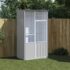 vidaXL Bird Cage Grey 115x78x200 cm Galvanised Steel