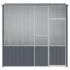 vidaXL Bird Cage Anthracite 215x78x200 cm Galvanised Steel - Image 3