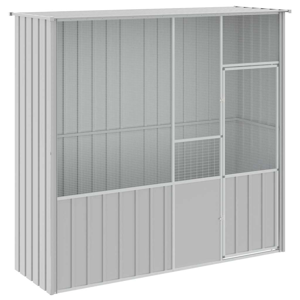 8720845903749_a_en_hd_1 vidaXL Bird Cage Grey 215x78x200 cm Galvanised Steel - Image 2