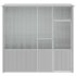 vidaXL Bird Cage Grey 215x78x200 cm Galvanised Steel - Image 3