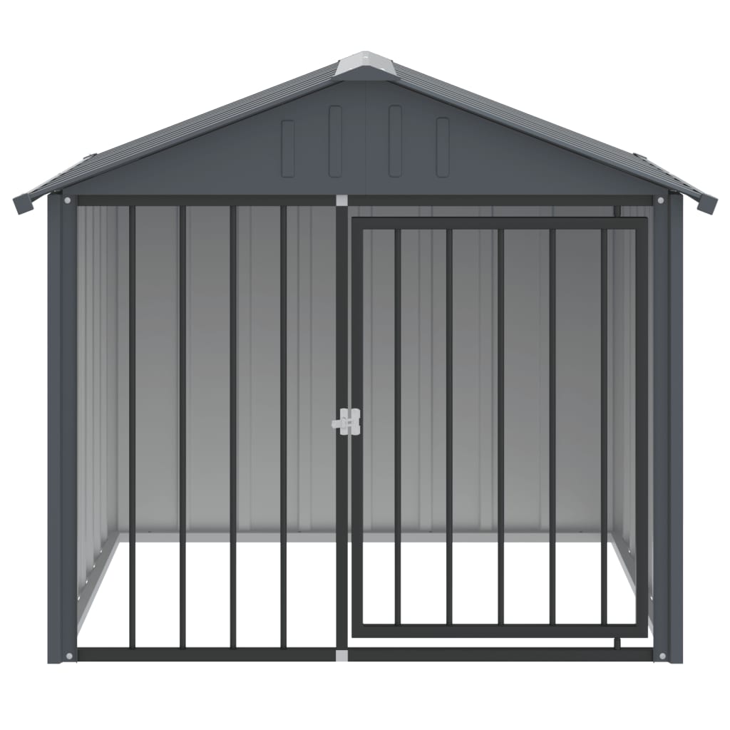 8720845903756_g_en_hd_1 vidaXL Dog House with Roof Black 117x103x102 cm Galvanised Steel - Image 3