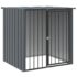 vidaXL Dog House with Roof Black 110x103x109 cm Galvanised Steel - Image 2