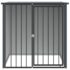 vidaXL Dog House with Roof Black 110x103x109 cm Galvanised Steel - Image 3