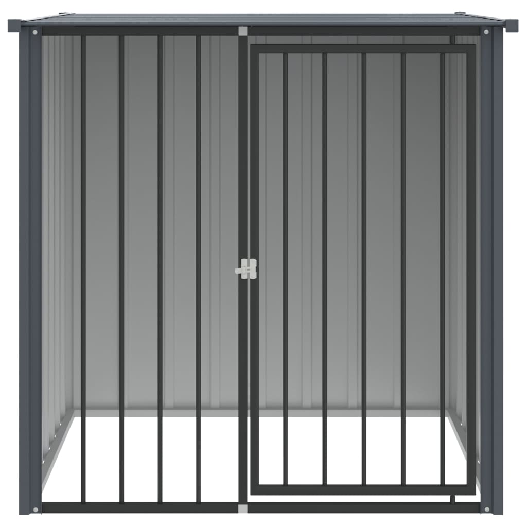 8720845903763_g_en_hd_1 vidaXL Dog House with Roof Black 110x103x109 cm Galvanised Steel - Image 3