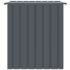 vidaXL Dog House with Roof Black 110x103x109 cm Galvanised Steel - Image 4