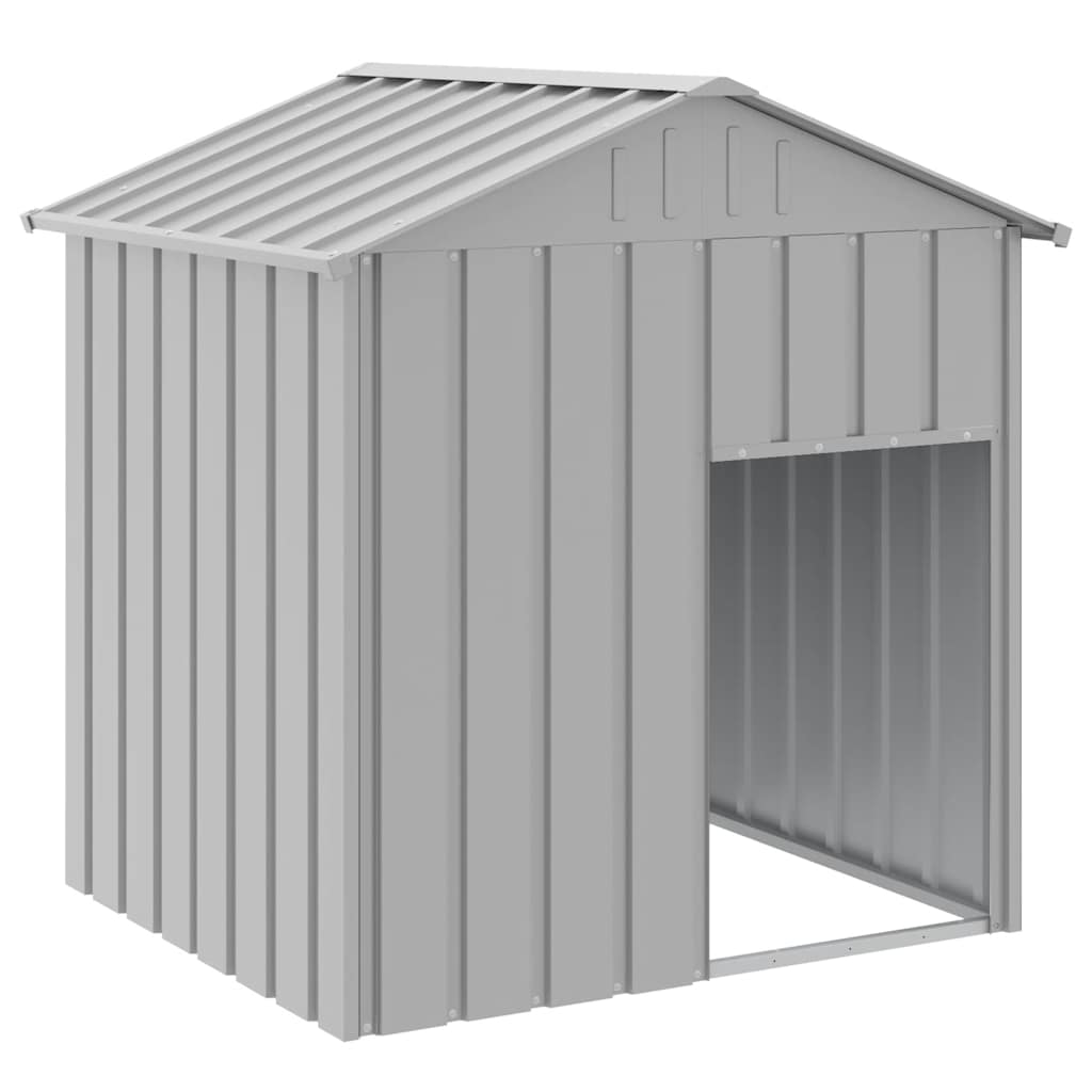 8720845903794_a_en_hd_1 vidaXL Dog House with Roof Light Grey 117x103x123 cm Galvanised Steel - Image 2