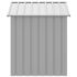 vidaXL Dog House with Roof Light Grey 117x103x123 cm Galvanised Steel - Image 4