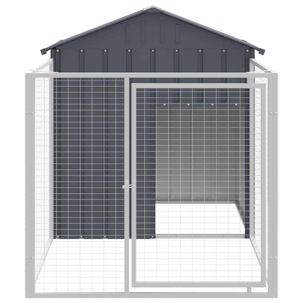 8720845903800_g_en_hd_1 vidaXL Dog House with Run Anthracite 117x201x123 cm Galvanised Steel - Image 3