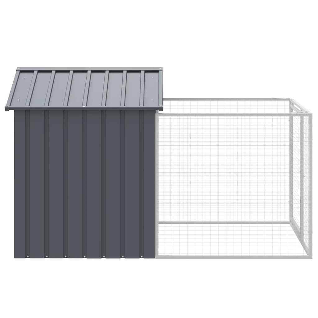 8720845903800_g_en_hd_2 vidaXL Dog House with Run Anthracite 117x201x123 cm Galvanised Steel - Image 4