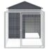 vidaXL Chicken Cage with Run Anthracite 117x201x123 cm Galvanised Steel - Image 3
