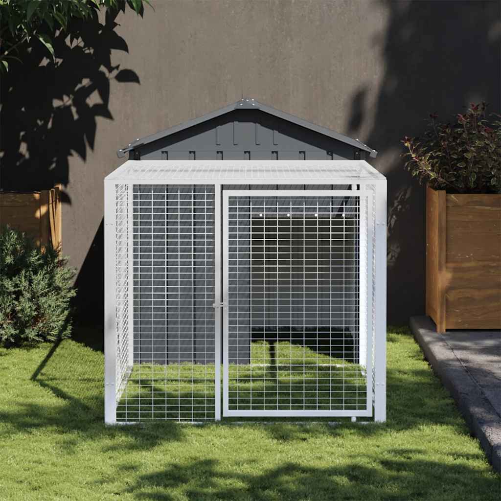8720845903824_m_en_hd_1 vidaXL Chicken Cage with Run Anthracite 117x201x123 cm Galvanised Steel - Image 1