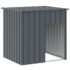 vidaXL Dog House with Roof Anthracite 110x103x109 cm Galvanised Steel - Image 2