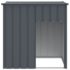 vidaXL Dog House with Roof Anthracite 110x103x109 cm Galvanised Steel - Image 3