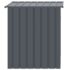 vidaXL Dog House with Roof Anthracite 110x103x109 cm Galvanised Steel - Image 4
