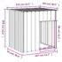 vidaXL Dog House with Roof Anthracite 110x103x109 cm Galvanised Steel - Image 5