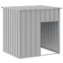vidaXL Dog House with Roof Light Grey 110x103x109 cm Galvanised Steel - Image 2