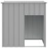 vidaXL Dog House with Roof Light Grey 110x103x109 cm Galvanised Steel - Image 3