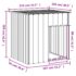 vidaXL Dog House with Roof Light Grey 110x103x109 cm Galvanised Steel - Image 5