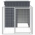 vidaXL Dog House with Run Anthracite 110x201x110 cm Galvanised Steel - Image 3