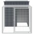 vidaXL Chicken Cage with Run Anthracite 110x201x110 cm Galvanised Steel - Image 3