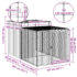 vidaXL Chicken Cage with Run Anthracite 110x201x110 cm Galvanised Steel - Image 5