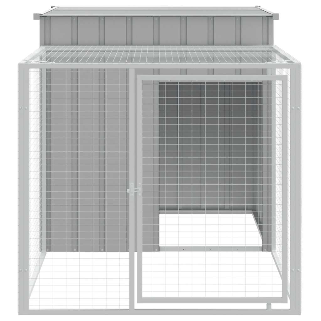 8720845903893_g_en_hd_1 vidaXL Chicken Cage with Run Light Grey 110x201x110 cm Galvanised Steel - Image 3