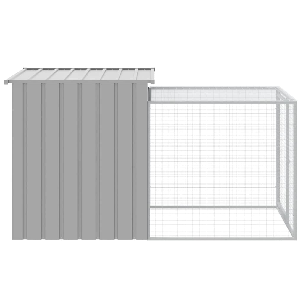 8720845903893_g_en_hd_2 vidaXL Chicken Cage with Run Light Grey 110x201x110 cm Galvanised Steel - Image 4