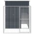 vidaXL Dog House with Run Anthracite 165x251x181 cm Galvanised Steel - Image 3