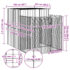vidaXL Dog House with Run Anthracite 165x251x181 cm Galvanised Steel - Image 5