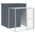 vidaXL Chicken Cage with Run Anthracite 165x251x181 cm Galvanised Steel - Image 2