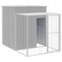 vidaXL Chicken Cage with Run Light Grey 165x251x181 cm Galvanised Steel - Image 2