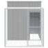 vidaXL Chicken Cage with Run Light Grey 165x251x181 cm Galvanised Steel - Image 3