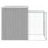 vidaXL Chicken Cage with Run Light Grey 165x251x181 cm Galvanised Steel - Image 4