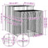 vidaXL Chicken Cage with Run Light Grey 165x251x181 cm Galvanised Steel - Image 5
