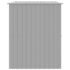 vidaXL Dog House with Roof Light Grey 214x153x181 cm Galvanised Steel - Image 4