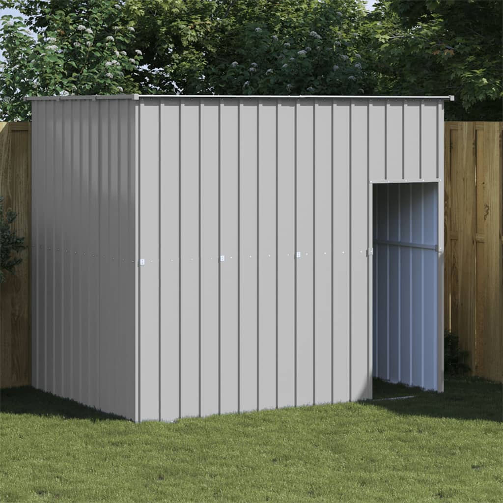 8720845904012_m_en_hd_1 vidaXL Dog House with Roof Light Grey 214x153x181 cm Galvanised Steel - Image 1