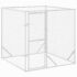 vidaXL Outdoor Dog Kennel Silver 2x2x2 m Galvanised Steel - Image 2