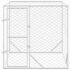 vidaXL Outdoor Dog Kennel Silver 2x2x2 m Galvanised Steel - Image 3