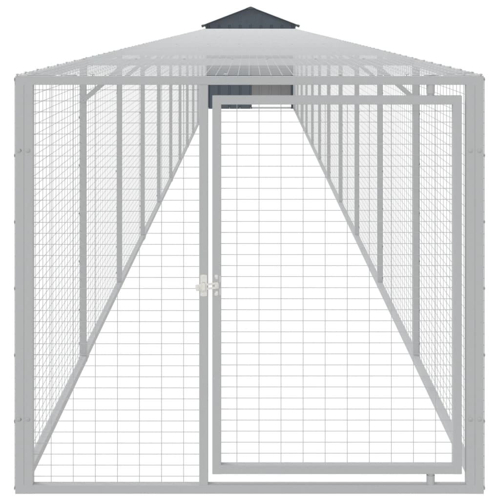 8720845916886_g_en_hd_1 vidaXL Chicken Cage with Run Anthracite 117x1221x123 cm Galvanised Steel - Image 3