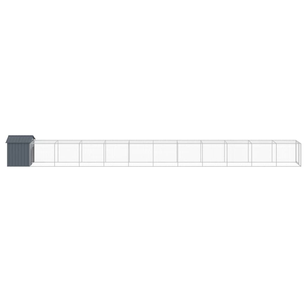 8720845916886_g_en_hd_2 vidaXL Chicken Cage with Run Anthracite 117x1221x123 cm Galvanised Steel - Image 4