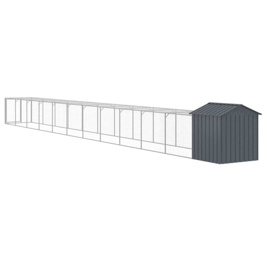 8720845916886_g_en_hd_3 vidaXL Chicken Cage with Run Anthracite 117x1221x123 cm Galvanised Steel - Image 5