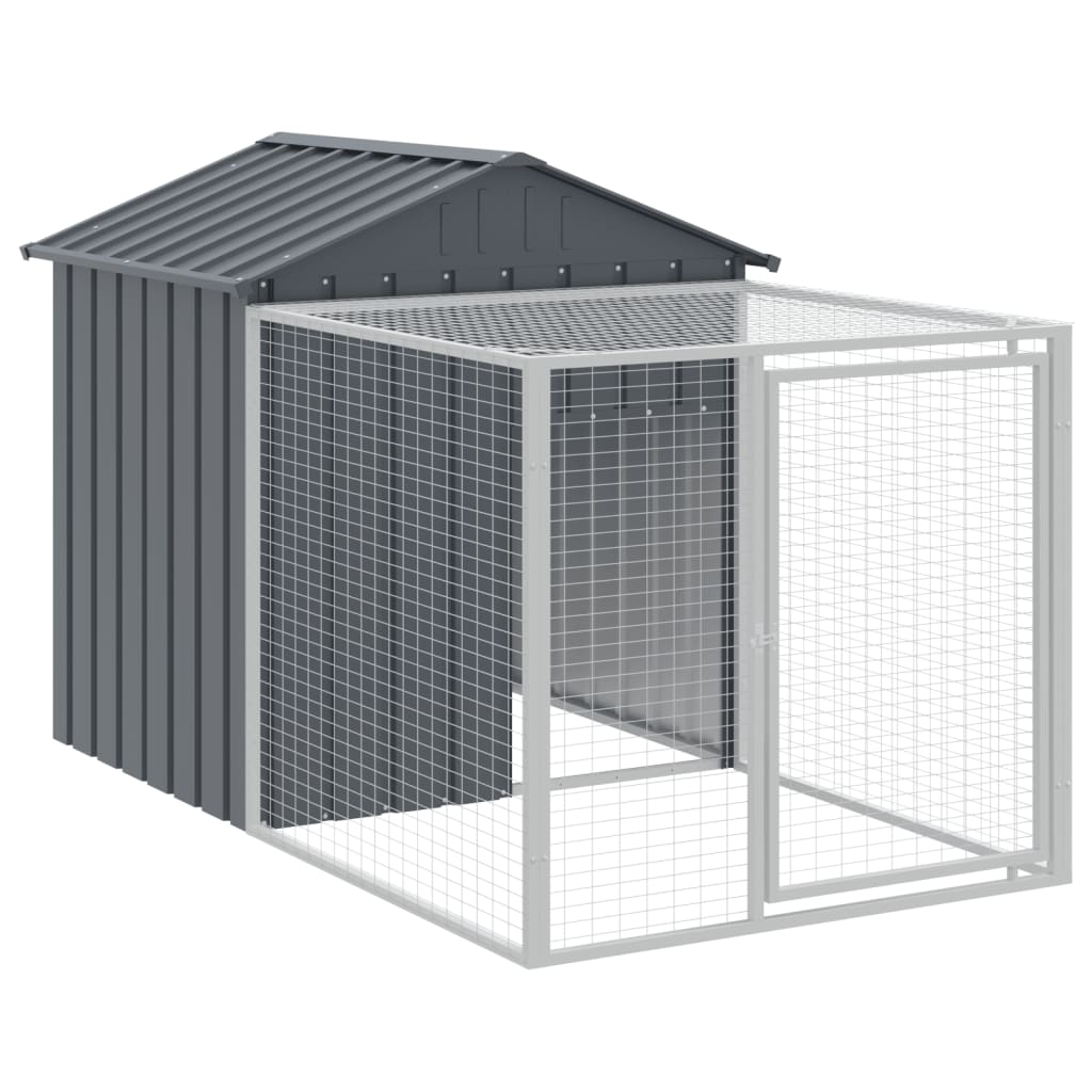 8720845916886_g_en_hd_4 vidaXL Chicken Cage with Run Anthracite 117x1221x123 cm Galvanised Steel - Image 6