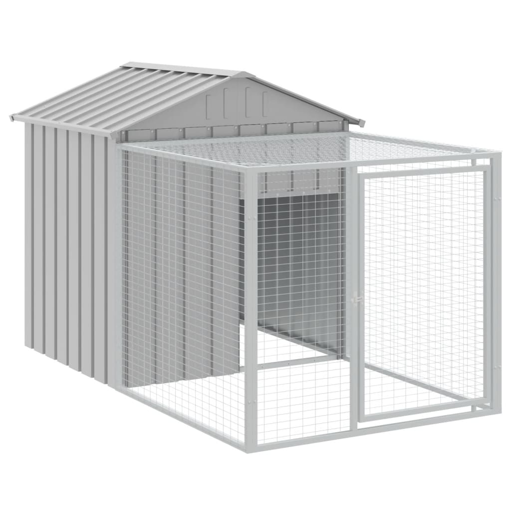 8720845916916_g_en_hd_4 vidaXL Chicken Cage with Run Light Grey 117x813x123 cm Galvanised Steel - Image 6